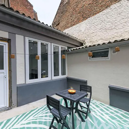 Apartament La Cour Secrete - Studio Et Sa Cour Privee - A 2 Pas Du Beffroi - Au Calme Douai